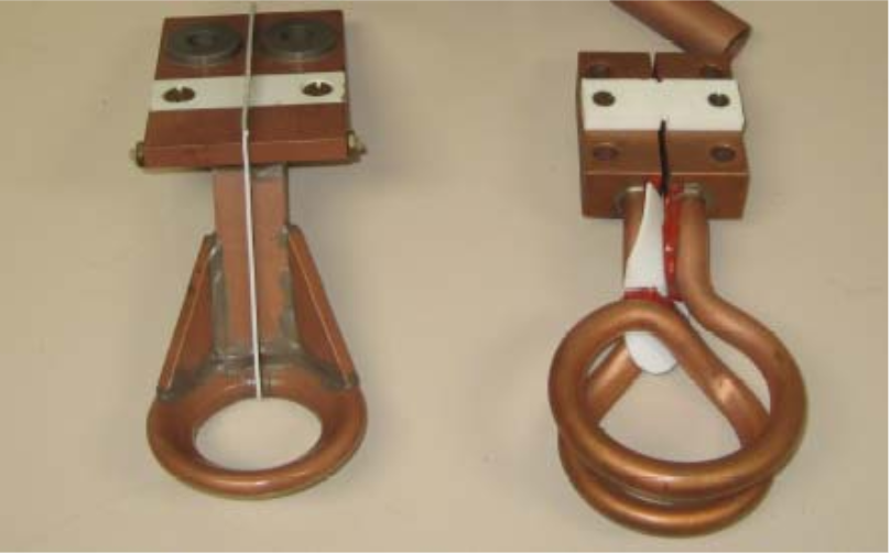 Fluxtrol - Use of Frequency Control to Optimize Induction Axle Scan Hardening - Fig. 2. Single-turn and two-turn “standard” coils